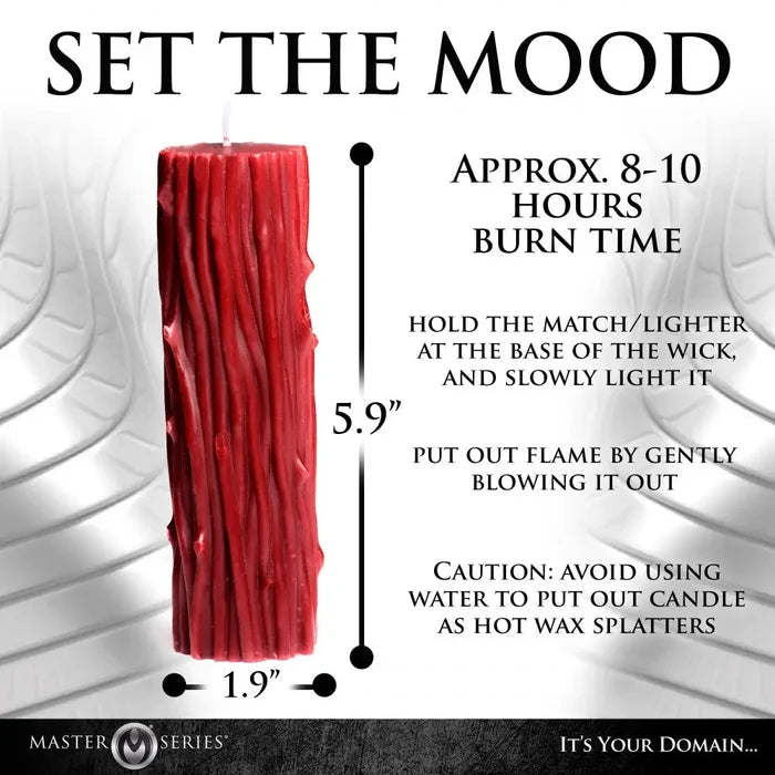 Master Series® Thorn Drip Candle - Red