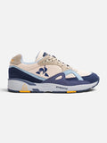 Zapatillas Le Coq Sportif R850 Beige Azul Celeste